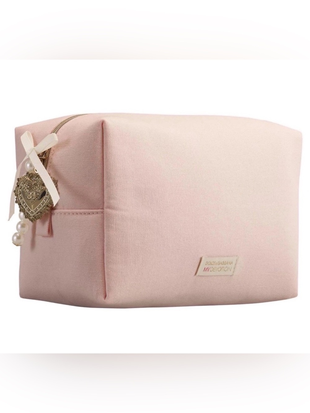 Dolce & Gabbana Blush Pink Fabric Pouch
